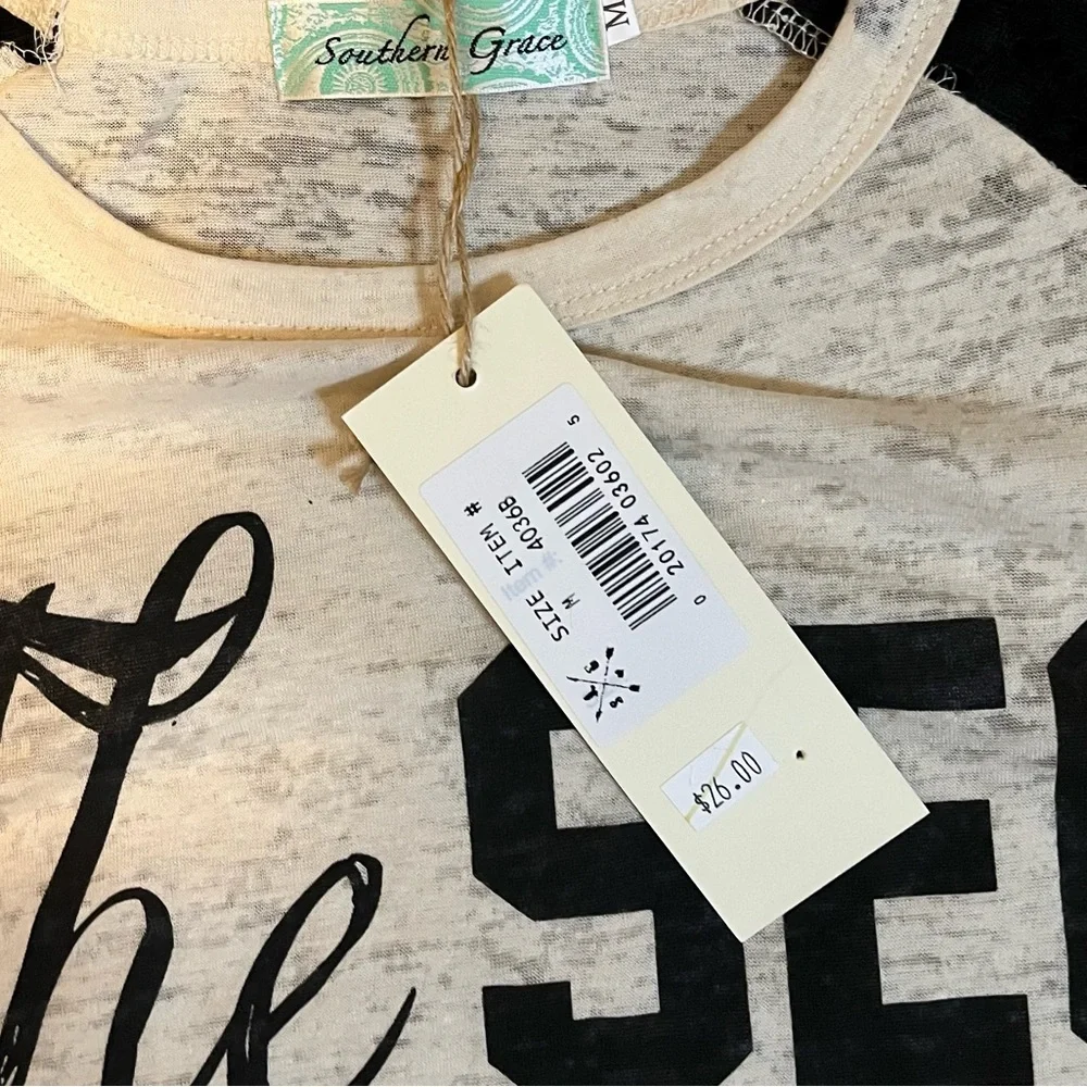 Southern Grace SEC is for Lovers & Champions Graphic Raglan Tee size M - Picture 13 of 15